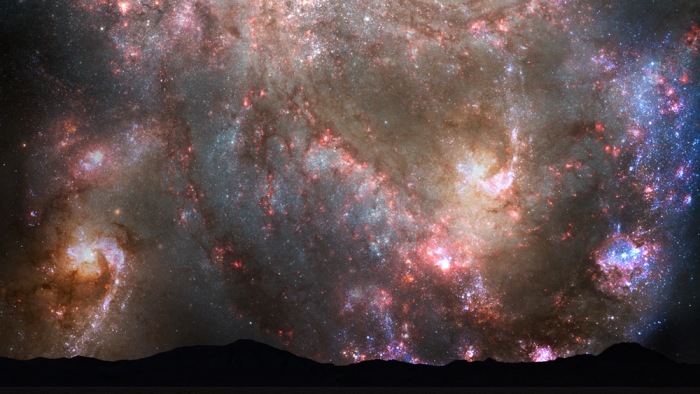 earth-nighttime-view-of-andromeda-milky-way-collison-4